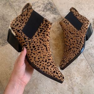 NEW Rag & Bone Aslen Cheetah Suede Chelsea Boot 9